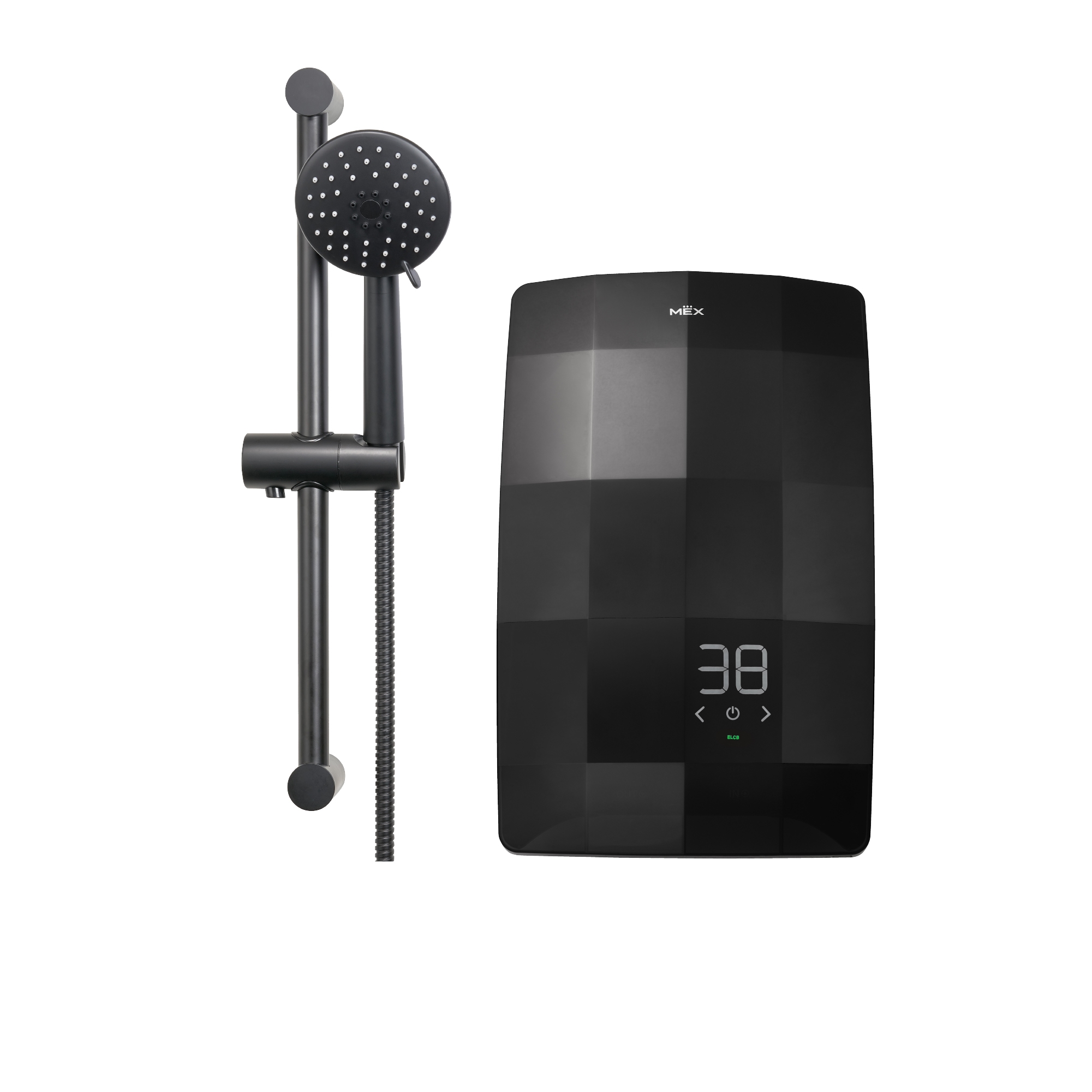 MEX DIGITAL WATER HEATER 3500W SAPPHIRE BLACK COLOR: MOD.CRAVE 35E (NE)