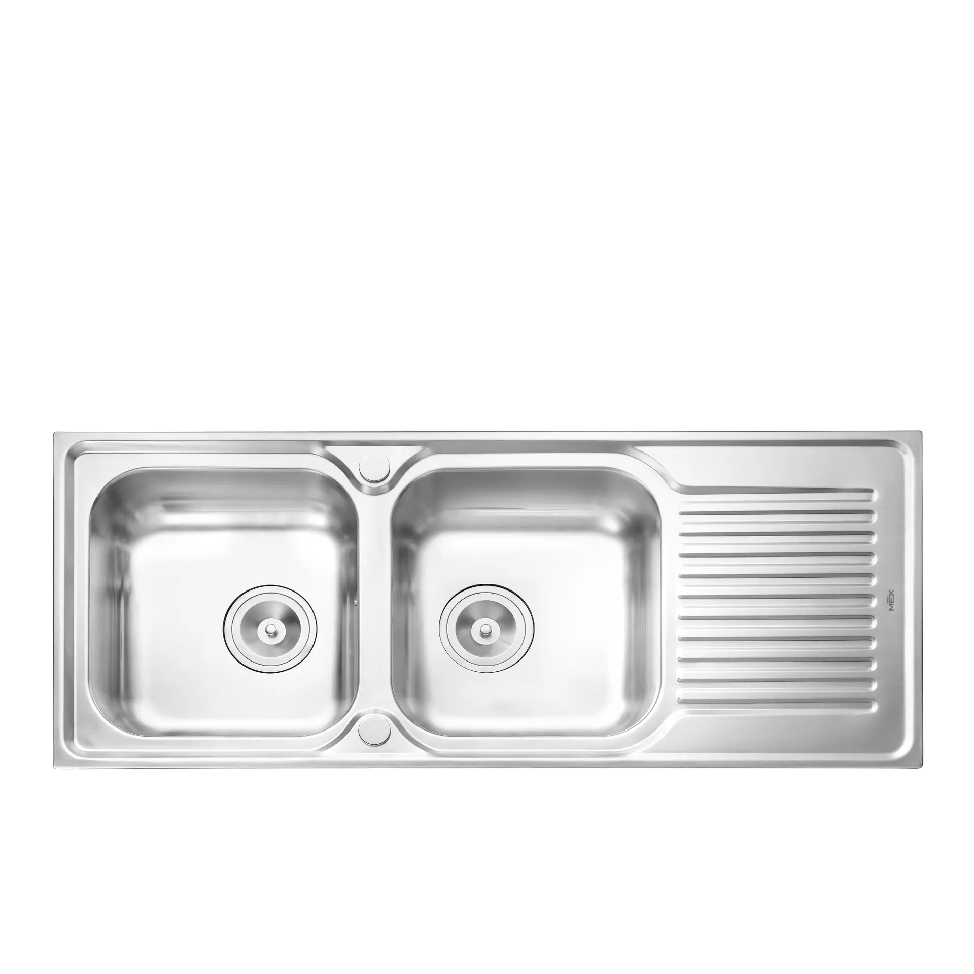 MEX SINK 2 BOWL 1 DRAINER MOD.DLA202 (S/S)