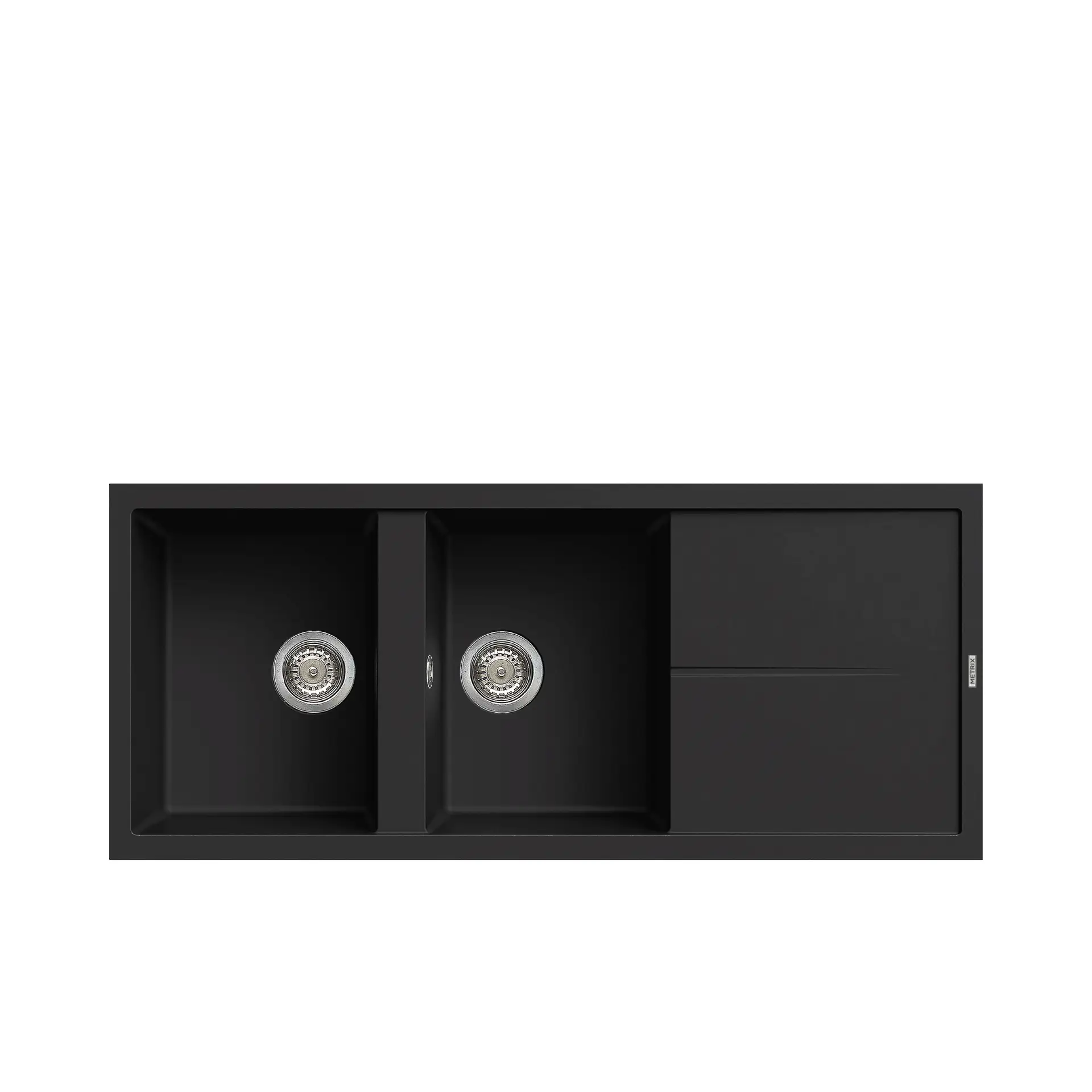 METRIX GRANITO SINK 2 BOWLS WITH DRAINER MOD. NES21BL