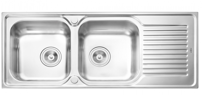 MEX SINK 2 BOWL 1 DRAINER MOD.DLA202 (S/S)