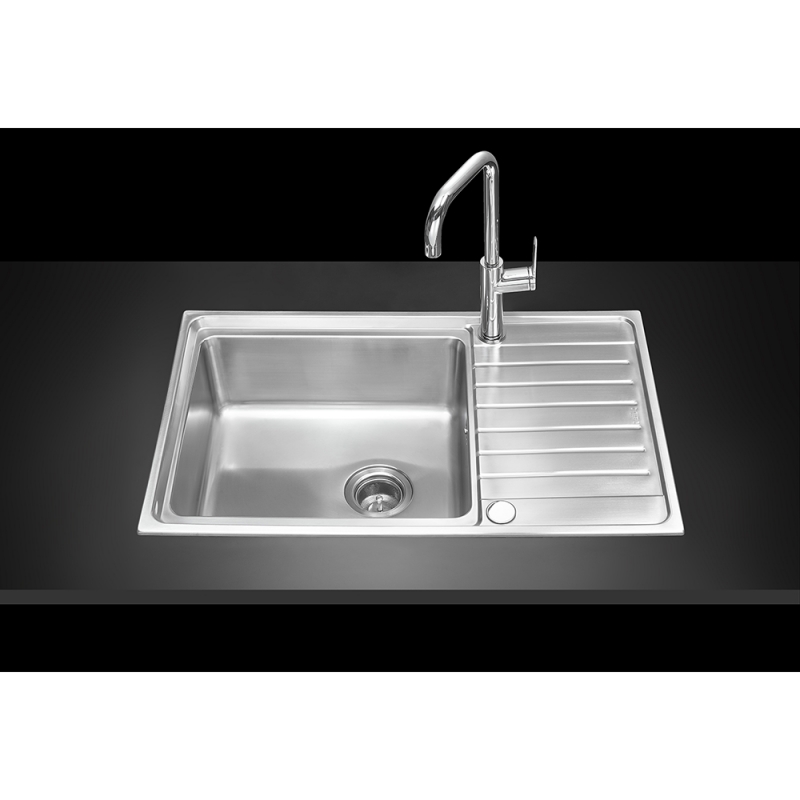 MEX INSET SINK AISI 304 STAINLESS STEEL, MOD. ELB80BM