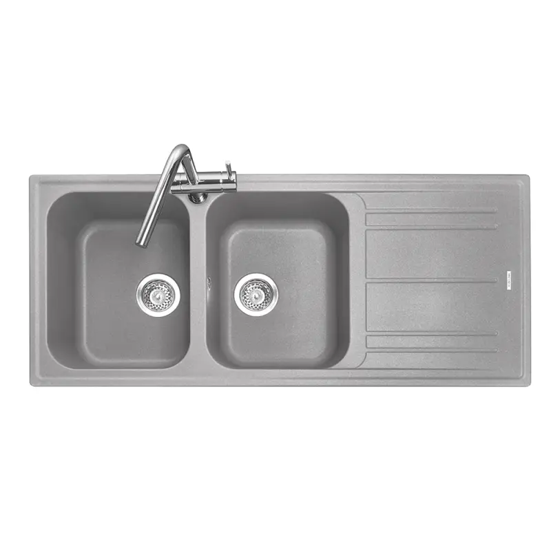 BLACK GRANITO SINK 2 BOWL 1 DRAINER MOD.MOS21TN