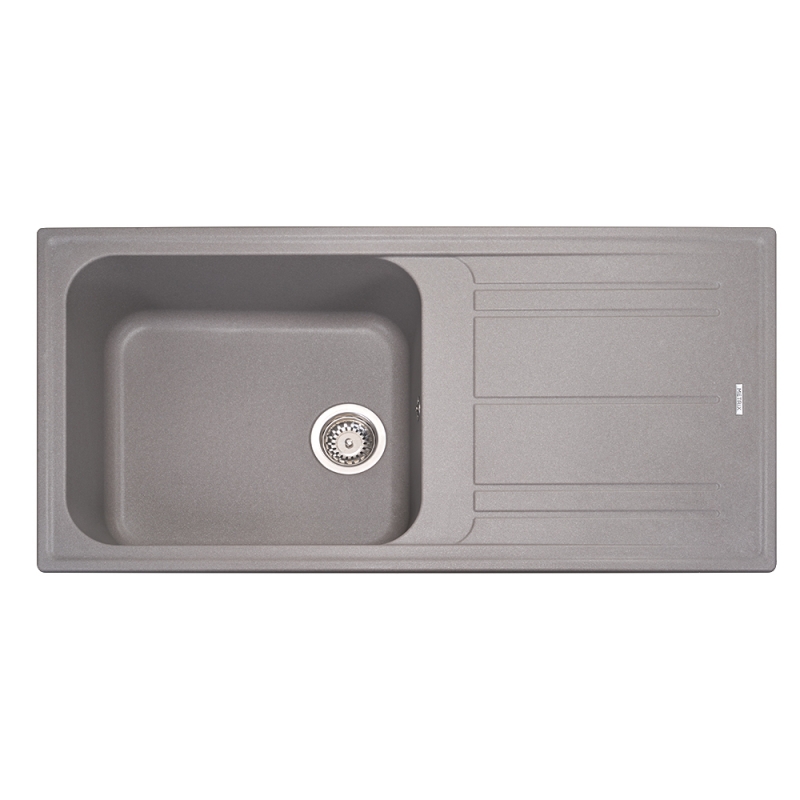 TITANIUM GRANITO SINK 1 BOWL 1 DRAINER MOD.MOS11TN