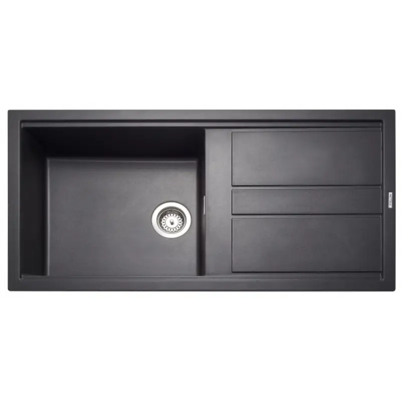 BLACK GRANITO SINK 1 BOWL 1 DRAINER MOD.KIN11BL