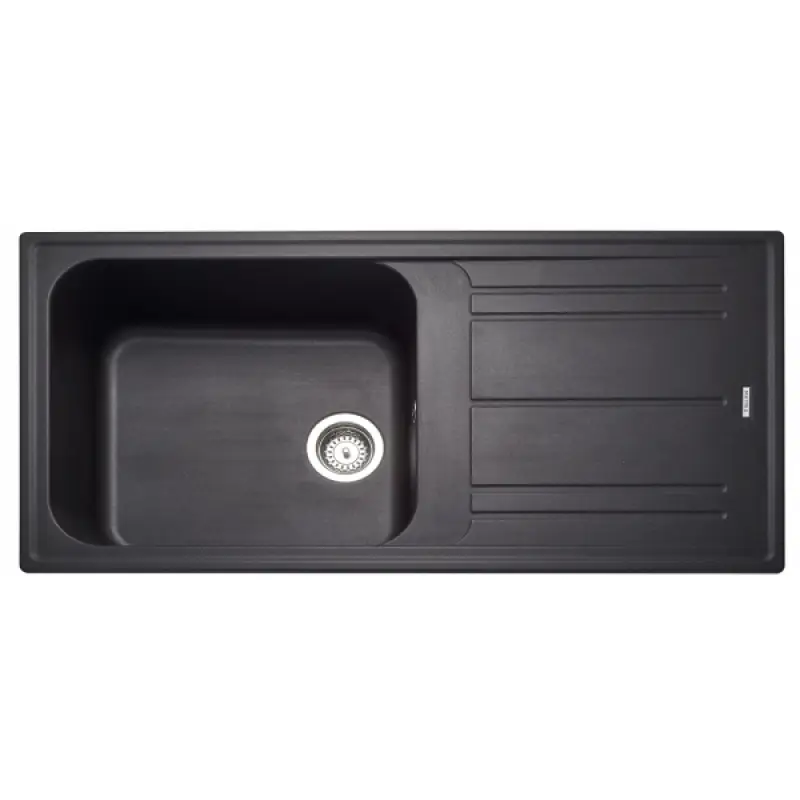 BLACK GRANITO SINK 1 BOWL 1 DRAINER MOD.MOS11BL