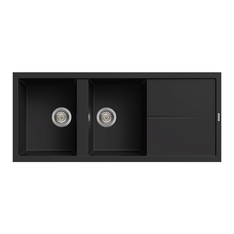 METRIX GRANITO SINK 2 BOWLS WITH DRAINER MOD. NES21BL