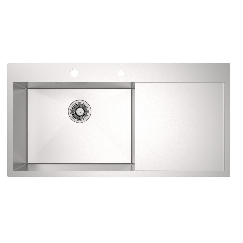 อ่างล้างจานมัลติฟังก์ชั่น 1 หลุมพร้อมที่พักขวา รุ่น SQ1001L-MF