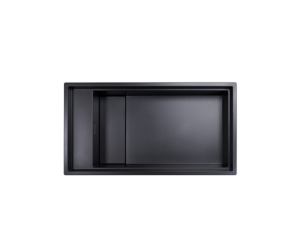 Sink, 1 Bowl, Synthetic Granite, Black