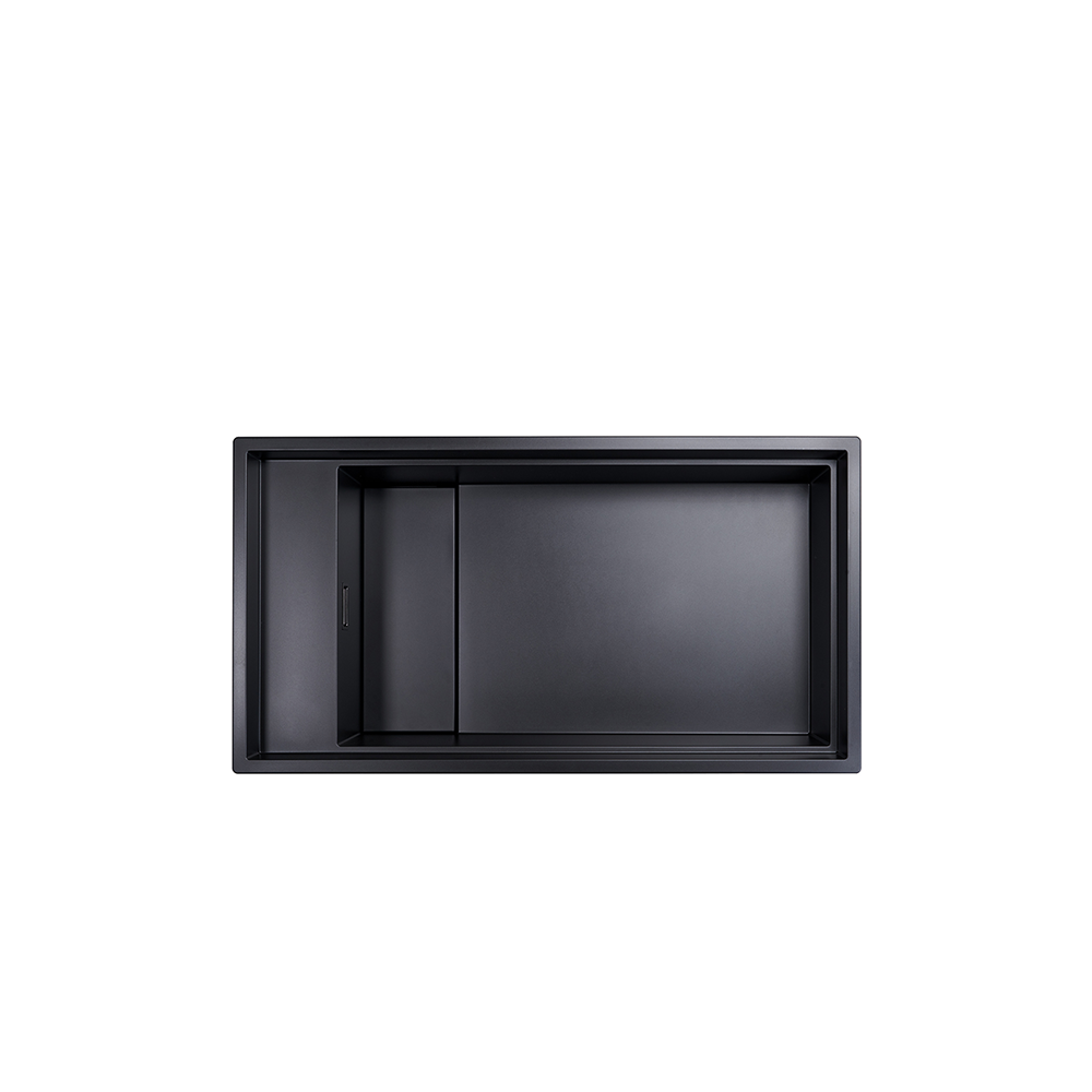 Sink, 1 Bowl, Synthetic Granite, Black