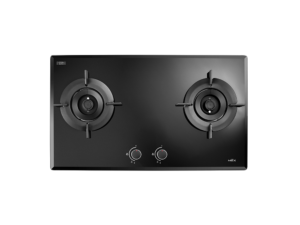 MEX Gas Hob, Glass Base, 78 cm, 2 Burners