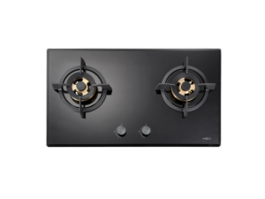 MEX Gas Hob, Glass Base, 78 cm, 2 Burners