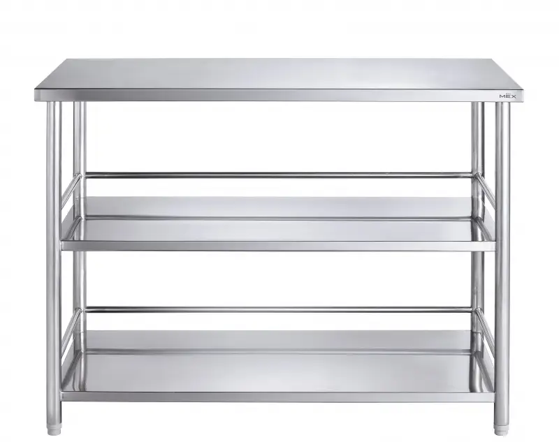 Stainless 304 Utility Table, 120 x 60 x 86 cm
