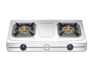 Tabletop Gas Stove, Stainless Top, 2 Burners