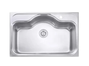 Sink, 2 Bowls, Stainless AISI 201