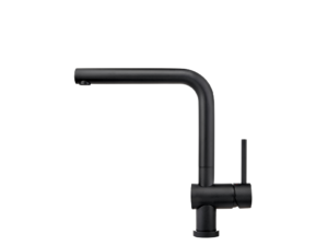 MEX Hot & Cold Water Mixer Tap, High Arc, Black