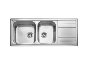 Sink, 2 Bowls, Right Drainboard, 120 cm
