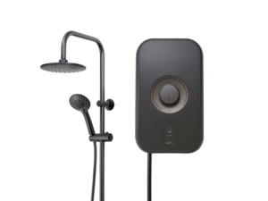 Water Heater, 6,000 W, Black, Rain Shower