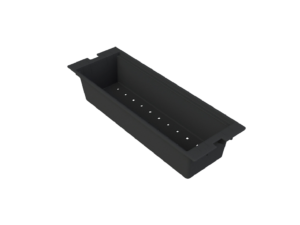 Drip Tray, PP Plastic, Black, 40.8 x 13.8 x 8.4 cm