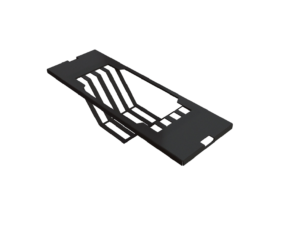 Drainer Rack, Black, 40.8 x 13.7 x 1.1 cm