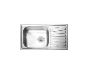 Sink, 1 Bowl, 1 Drainboard, 75 cm