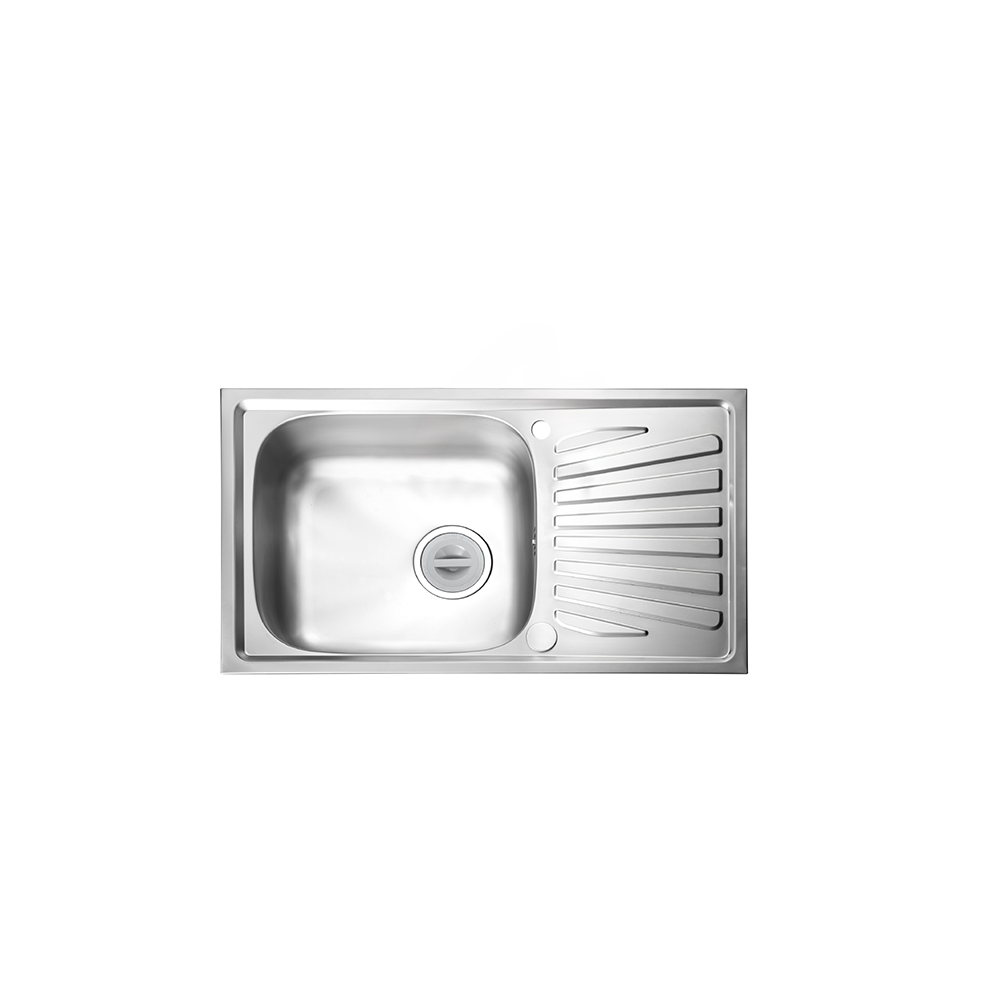 Sink, 1 Bowl, 1 Drainboard, 75 cm