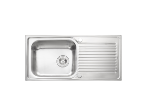 Sink, 1 Bowl, 1 Drainboard, 100 cm