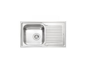 Sink, 1 Bowl, 1 Drainboard, 80 cm