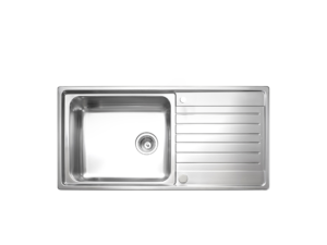 Sink, 1 Bowl, 1 Drainboard, 100 cm