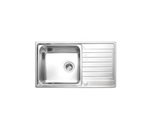 Sink, 1 Bowl, 1 Drainboard, 82 cm