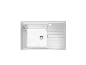 Sink, 1 Bowl, 1 Drainboard, 80 cm
