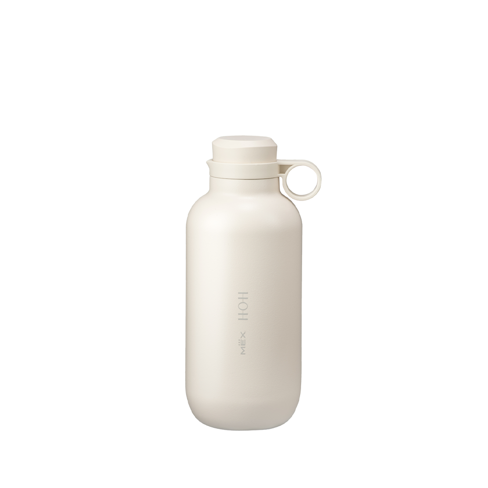 Stainless Vacuum Flask, 450 ml, Cream