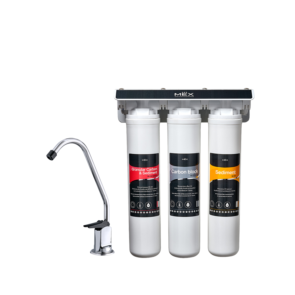 MEX M-Stream MF03 wall-mounted three-stage micro filtration drinking water purifier