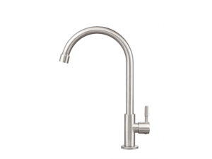 MEX Cold Water Tap, J Shape, Stainless, 295 mm