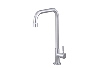 MEX Cold Water Tap, U Shape, Stainless, 295 mm