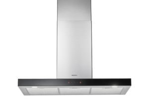 Wall-Mounted Hood, Black Glass Edge, 90 cm