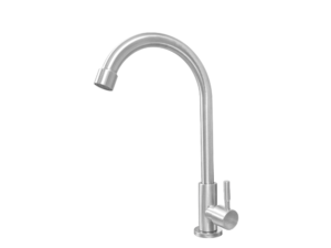 MEX Cold Water Tap, Stainless, Lever, 360° Swivel