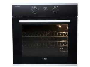 MEX Multifunction Oven, Black Glass, 60 cm