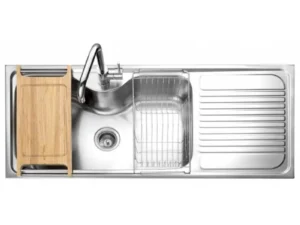Sink, 1 Bowl, 1 Drainboard, 116 cm