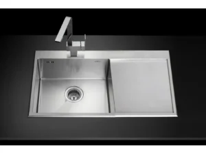 Sink, 1 Bowl, Right Drainboard, 86 cm, Free Tap