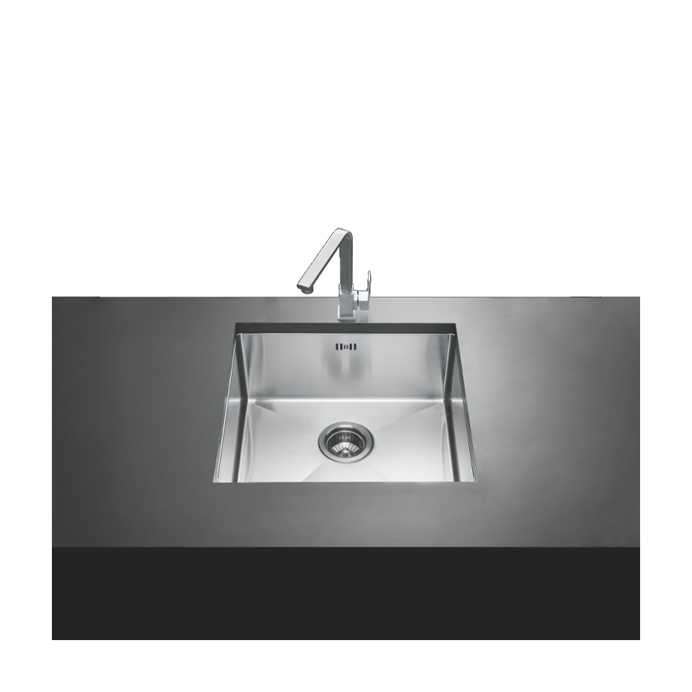 MEX Undermount Sink, 1 Bowl, Stainless Steel, 49 cm