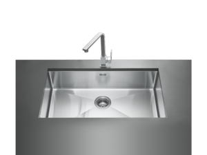MEX Undermount Sink, 1 Bowl, Stainless Steel, 81 cm