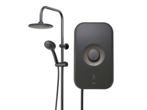 เครื่องทำน้ำอุ่น 6,000 วัตต์ สีดำ + Rain Shower
