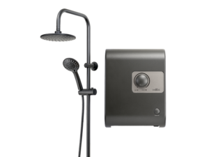 เครื่องทำน้ำอุ่น 6,000 วัตต์ สีดำ + Rain Shower