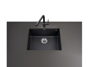 METRIX KIN Granite Sink, 1 Bowl, Undermount, 54 cm, Black