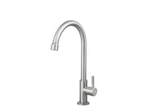 MEX Cold Water Tap, J Shape, Stainless Steel, 340 mm