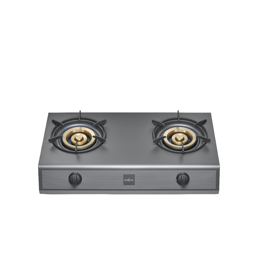 เตาแก๊สตั้งโต๊ะ MEX สี Dark Metallic Grey 71 ซม. 2 หัวเตา