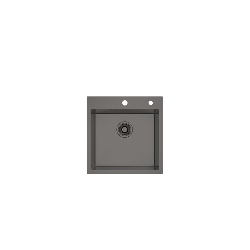 อ่างล้างจาน 1 หลุม สี Grey Metal 50 ซม.