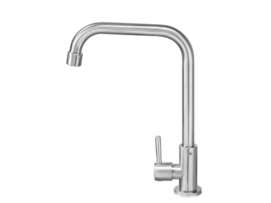MEX Cold Water Tap, Lever, Stainless Steel, 257 mm