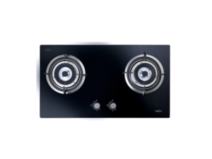 MEX Gas Hob, Tempered Glass Base, 73 cm, 2 Burners
