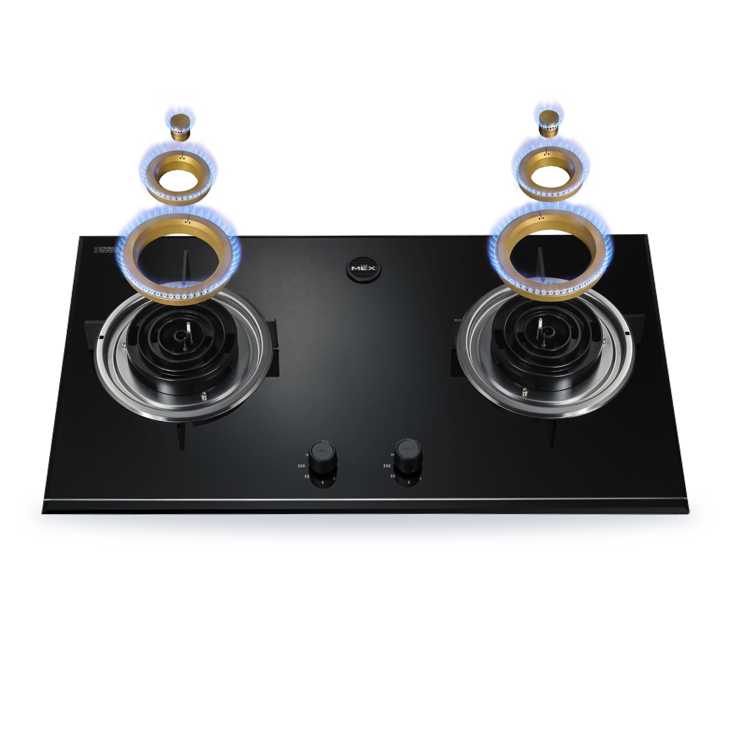 เตาแก๊ส MEX หัวเตาทองเหลือง Triple Ring Burner